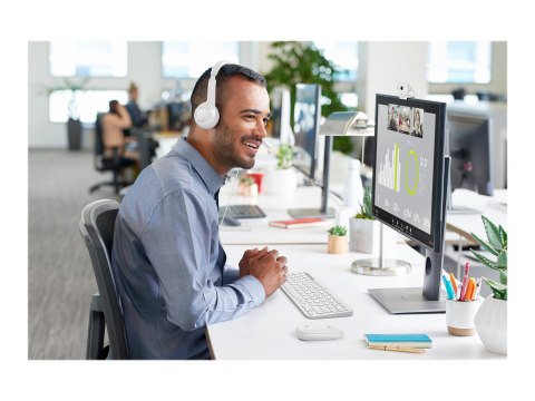 Logitech H390 USB Computer Headset Wired Headphones, USB Type-A, Off-white
