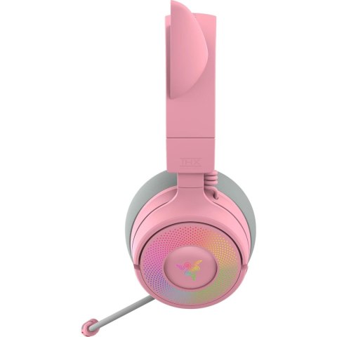 Razer Headset | Kraken Kitty V3 Pro | Bezprzewodowy / Przewodowy | Nauszny | Bezprzewodowy | Kwarcowy