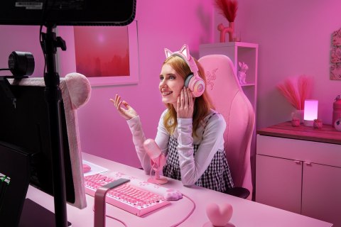 Razer Headset | Kraken Kitty V3 Pro | Bezprzewodowy / Przewodowy | Nauszny | Bezprzewodowy | Kwarcowy