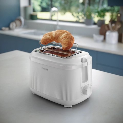 Toster Philips | HD2511/00 Seria 3000 | Liczba gniazd 2 | Materiał obudowy Metal | Biały