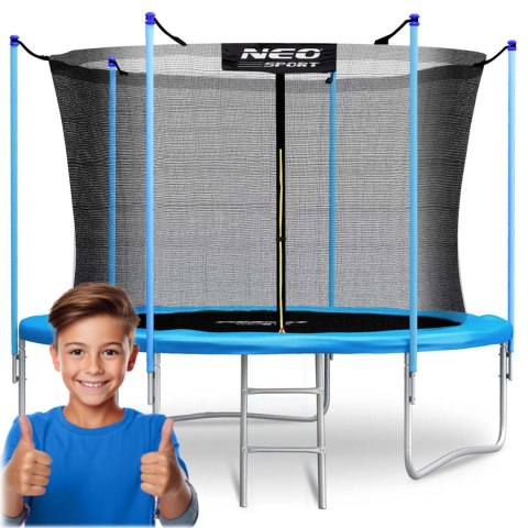 Trampolina ogrodowa 10ft/312cm z siatką wewnętrzną i drabinką Neo-Sport