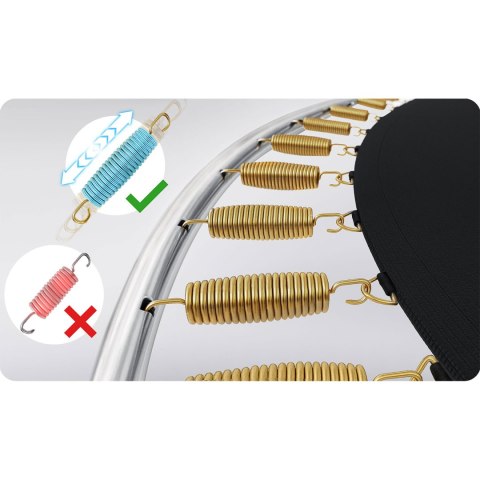 Trampolina ogrodowa 8ft/252cm z siatką zewnętrzną i drabinką Neo-Sport