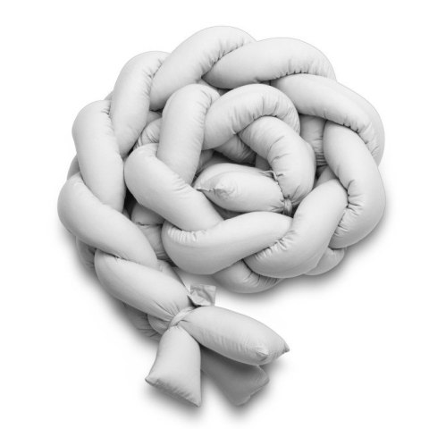 WARKOCZ DO ŁÓŻECZKA SZARY GŁADKI 210 CM