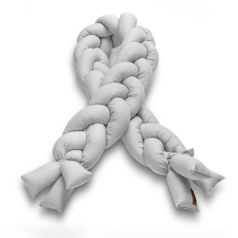 WARKOCZ DO ŁÓŻECZKA SZARY GŁADKI 210 CM