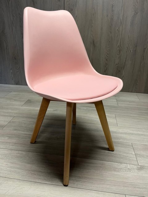Krzesło skandynawskie MONZA PINK PU