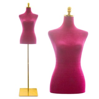 Manekin krawiecki damski regulowany 170-190 cm welur do szycia ekspozycji