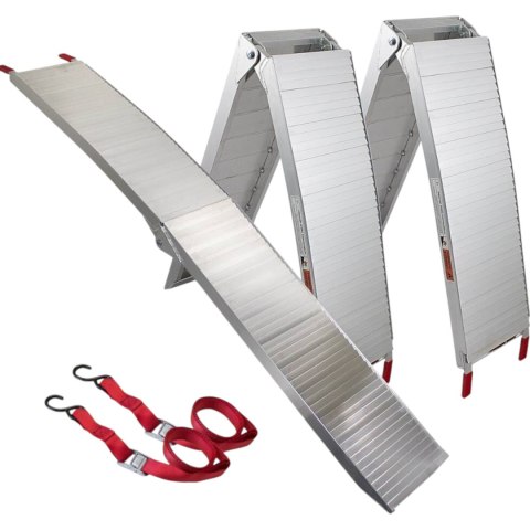 Rampy Najazdowe Rampa Najazd Podjazd Aluminiowy Składany 205cm 680kg 2 szt.