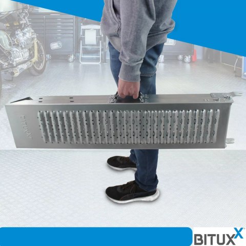 Rampy stalowe składane 180 cm 400 kg najazd motocykl kosiarka quad 2 sztuki