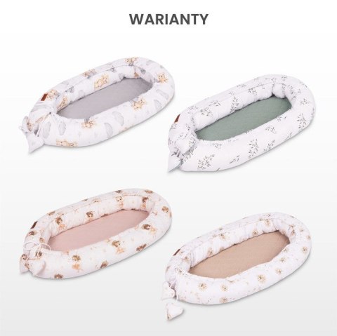 KOKON MUŚLIN DMUCHAWCE BEŻOWE 80x45 + PODUSZKA