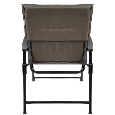 KRZESŁO OGRODOWE SKŁADANE 59X66X45/90CM Z PODUSZKĄ SZARE