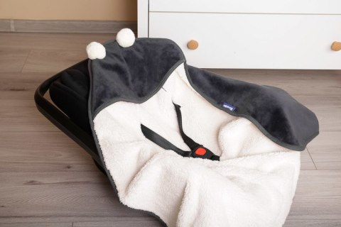 OTULACZ DO FOTELIKA PLUSZ 75X75 GRAFITOWY