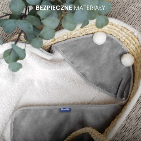 OTULACZ DO FOTELIKA PLUSZ 75X75 SZARY