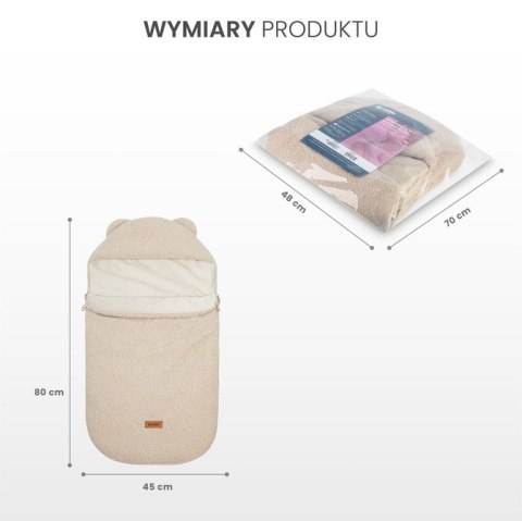 ŚPIWOREK 3w1 BARANEK JASNY BEŻ