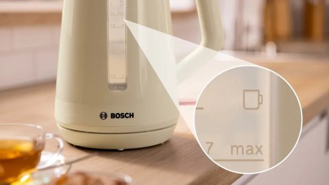 Bosch Kettle | TWK1M127 | Electric | 2400 W | 1.7 L | Plastic | Creamy