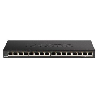 D-Link | 16-portowy gigabitowy przełącznik biurkowy | DGS-1016S | Niezarządzany | Biurkowy | Ilość portów 10/100 Mb/s (RJ-45) | 