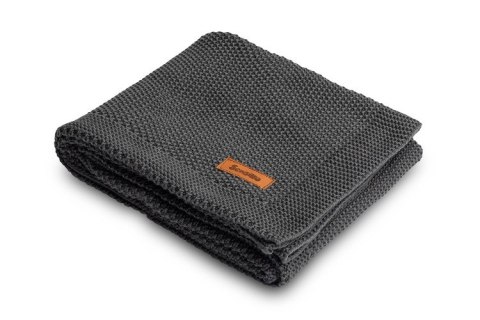 KOC DZIERGANY BAWEŁNA GRAFITOWY 100 X 80