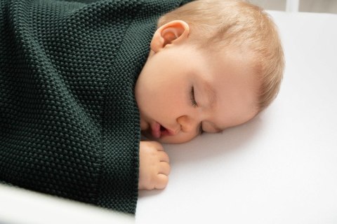 KOC DZIERGANY BAWEŁNA GRAFITOWY 100 X 80