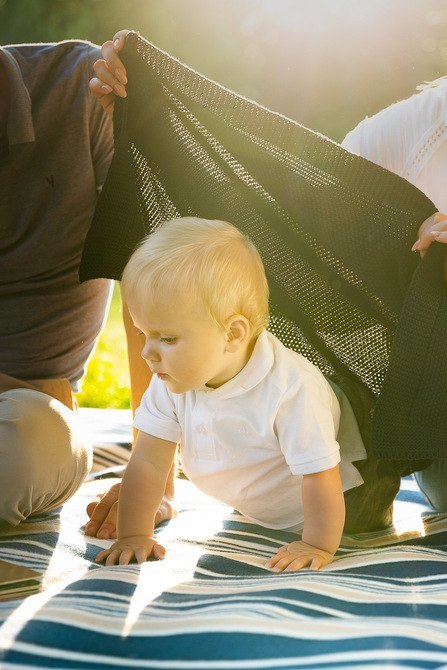 KOC DZIERGANY BAWEŁNA GRAFITOWY 100 X 80