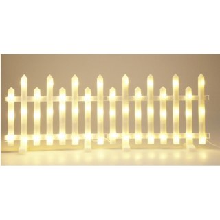 PŁOTEK DEKORACYJNY LED 8SZT CIEPŁY BIAŁY