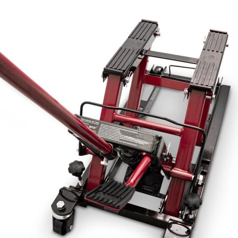 PODNOŚNIK STOJAK MOTOCYKLOWY MOTORU 680 KG CZERWONY