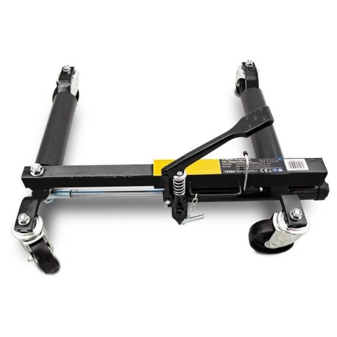 Wózek manewrowy hydrauliczny pod koła 1 sztuka czarny