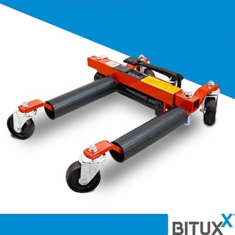 Wózek manewrowy hydrauliczny pod koła 2 sztuki czerwony