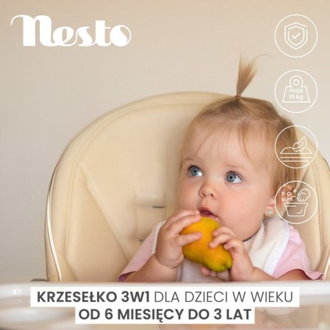 KRZESEŁKO DO KARMIENIA NESTO GREY