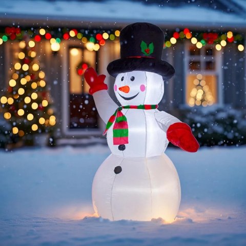 BAŁWAN DMUCHANY SAMOPOMPUJĄCY 200CM LED LUCA