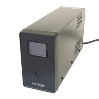 EnerGenie | UPS z USB i wyświetlaczem LCD, Czarny | 850 VA | 220 V