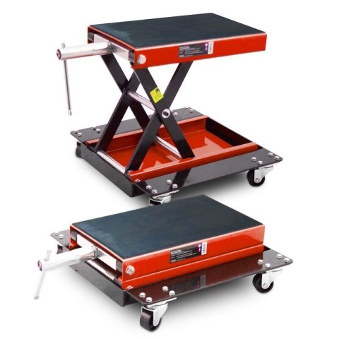 Podnośnik motocyklowy mobilny do 500kg czerwony