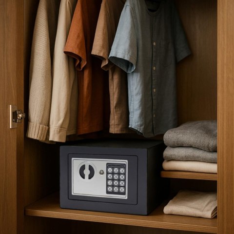 SEJF Z ZAMKIEM CYFROWYM 23X17X17CM 1067582 SASKA GARDEN