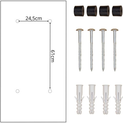 SKRZYNKA NA PRZESYŁKI KURIERSKIE LISTY 2W1 STOJĄCA 38X41X102CM 1068749