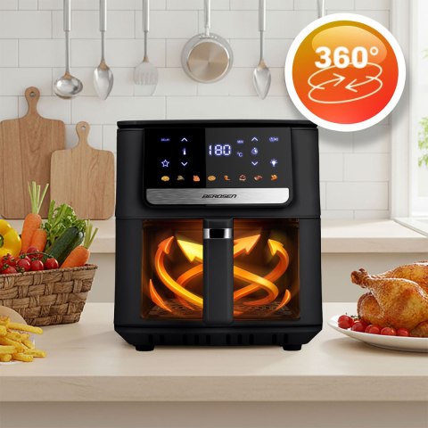 Frytkownica beztłuszczowa Air fryer Berdsen BD-662 czarna