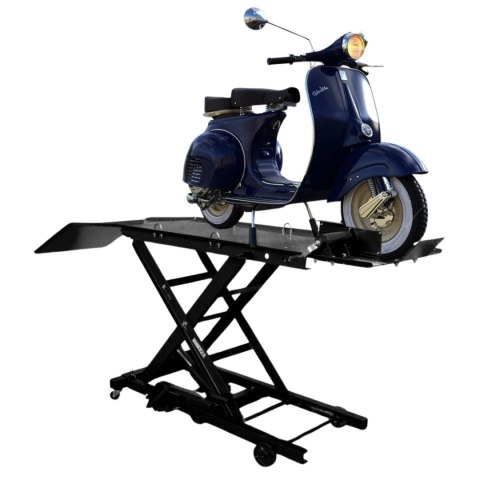 Hydrauliczny Podnośnik Nożycowy do Motocykli 360 kg 210-780 mm z Rampą