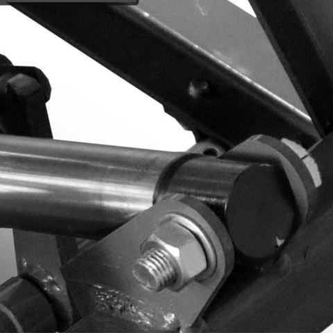 Hydrauliczny Podnośnik Nożycowy do Motocykli 360 kg 210-780 mm z Rampą