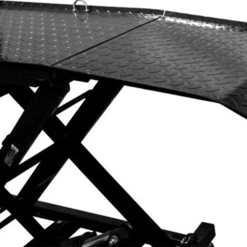 Hydrauliczny Podnośnik Nożycowy do Motocykli 360 kg 210-780 mm z Rampą