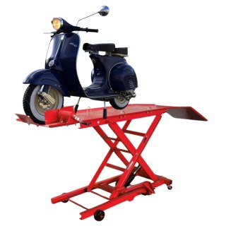 Hydrauliczny Podnośnik Nożycowy do Motocykli 360 kg 210-780 mm z Rampą