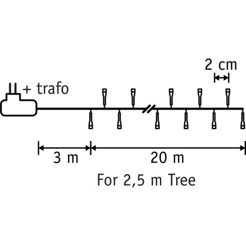 LAMPKI CHOINKOWE ŁAŃCUCH ŚWIETLNY 1000 LED TIMER CIEPŁY BIAŁY LUCA