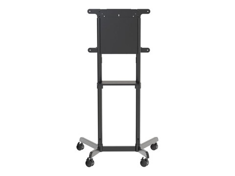 Neomounts NS-M1250BLACK TV trolley - 37-70" - max 70 kg - VESA 200x200-600x400 - 90° rotatable - incl. hardware shelf - black