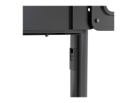 Neomounts NS-M1250BLACK TV trolley - 37-70" - max 70 kg - VESA 200x200-600x400 - 90° rotatable - incl. hardware shelf - black