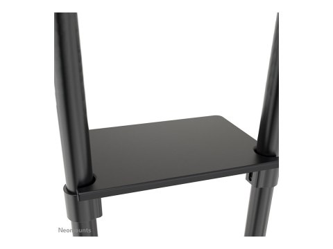 Neomounts NS-M1250BLACK TV trolley - 37-70" - max 70 kg - VESA 200x200-600x400 - 90° rotatable - incl. hardware shelf - black