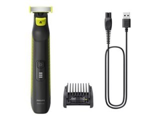 Philips OneBlade Pro Face and Body QP6506/15, 5-in-1 Adjustable comb, Wet and Dry use, LED digital display | Philips