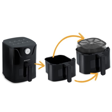 Frytkownica beztłuszczowa Air fryer Berdsen BD-654 czarna Frytkownica beztłuszczowa Air fryer Berdsen BD-654 czarna
