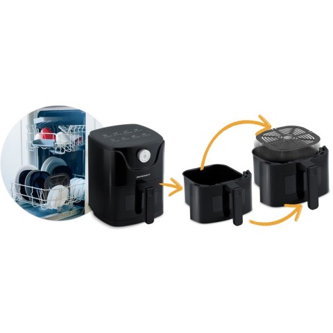 Frytkownica beztłuszczowa Air fryer Berdsen BD-654 czarna Frytkownica beztłuszczowa Air fryer Berdsen BD-654 czarna