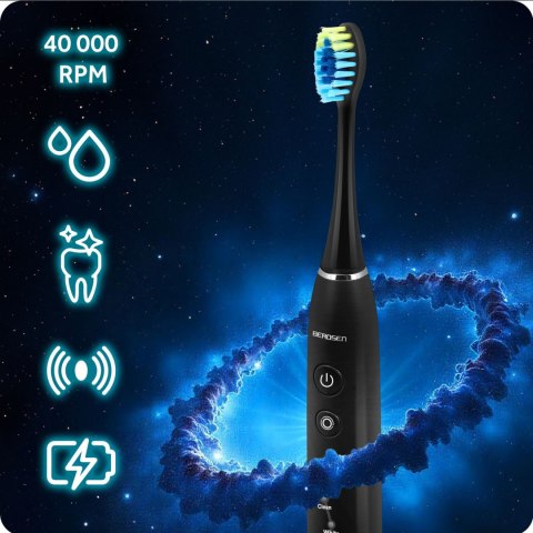 Szczoteczka soniczna do zębów Berdsen Galaxy czarna Szczoteczka soniczna do zębów Berdsen Galaxy czarna