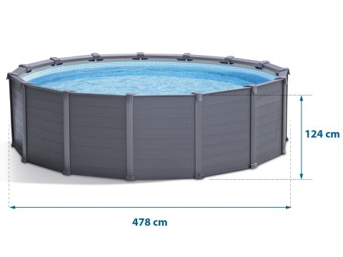 Basen ogrodowy panelowy 478 x 124 cm 11w1 INTEX 26384 Basen ogrodowy panelowy 478 x 124 cm 11w1 INTEX 26384