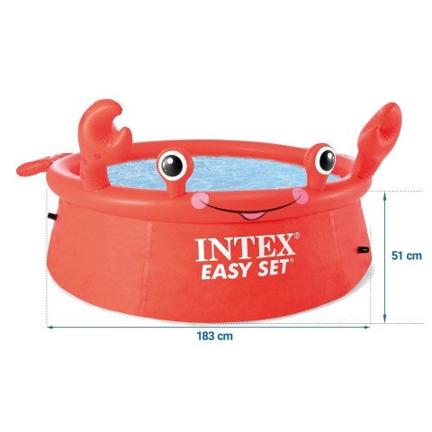 Basen ogrodowy rozporowy krab 183 x 51 cm INTEX 26100 Basen ogrodowy rozporowy krab 183 x 51 cm INTEX 26100