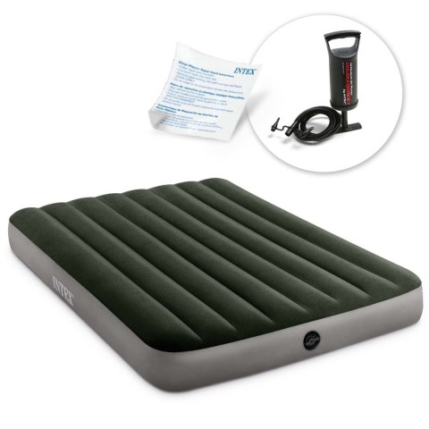 Materac dmuchany 191x137x25 cm z pompką tłokową INTEX 664108 Materac dmuchany 191x137x25 cm z pompką tłokową INTEX 664108