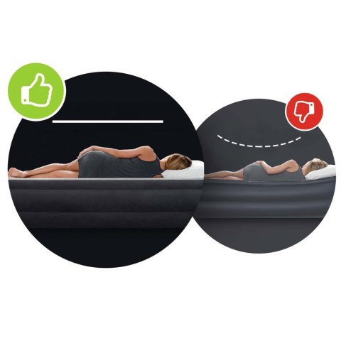 Materac dmuchany 191x137x25 cm z pompką tłokową INTEX 664108 Materac dmuchany 191x137x25 cm z pompką tłokową INTEX 664108