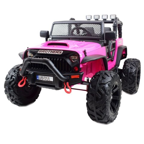 JEEP NA AKUMULATOR BROTHERS , WSPOMAGANIE KIEROWNICY, MIĘKKIE KOŁA, MIĘKKIE SIEDZENIE 24V - 400W/JEEP-JC-666